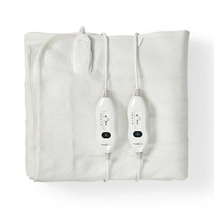 Nedis Electric Blanket | Underblanket | 2 Persons | 160 x 140 cm | 3 Heat Settings | Washable | Overheating protection | Polyester