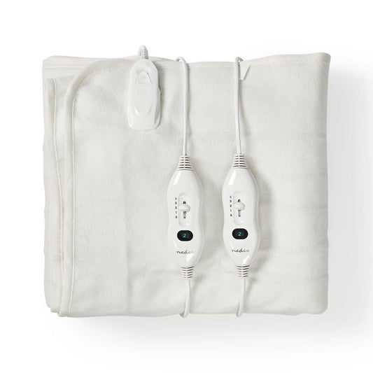 Nedis Electric Blanket | Underblanket | 2 Persons | 160 x 140 cm | 3 Heat Settings | Washable | Overheating protection | Polyester
