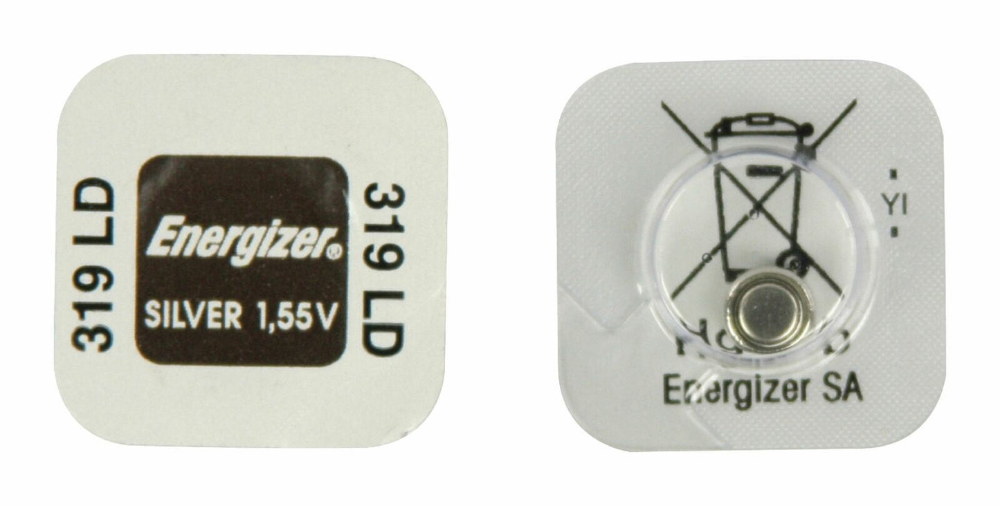 Energizer EN319P1 | Silver-Oxide Battery SR64 | 1.55 V DC | 22.5 mAh | 1-Pack | Watch | Silver