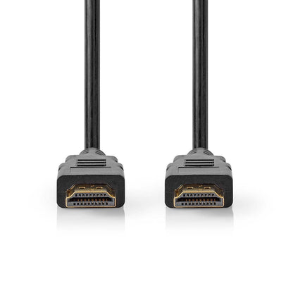 Nedis Ultra High Speed HDMI™ Cable | HDMI™ Connector | HDMI™ Connector | 8K@60Hz | 48 Gbps | 1.00 m | Round | 6.0 mm | Black | Box