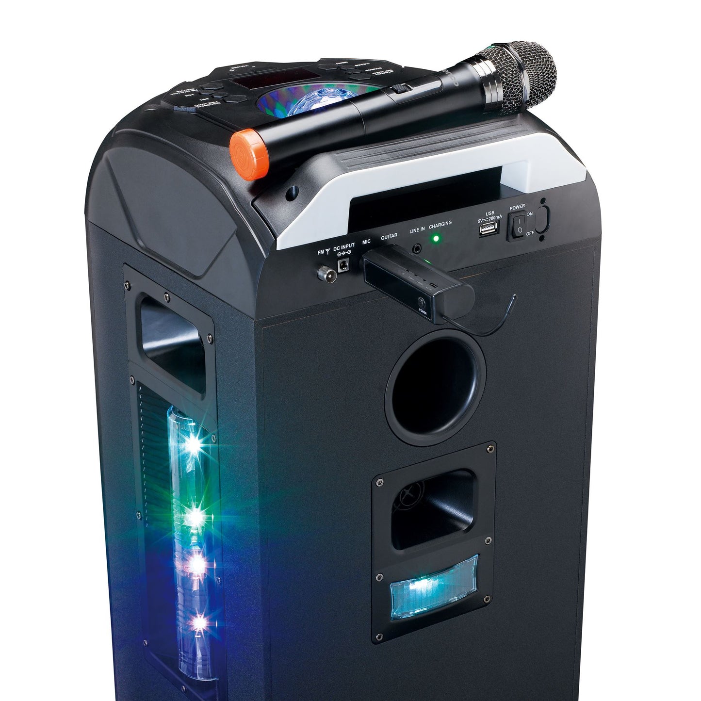Lenco MCW-011BK | Microphone | Wireless | 6.35mm Connection | Battery Powered Receiver