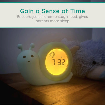 Alecto BC110GN SIMON | Sleep Trainer & Night Lamp Light / Alarm Clock - Green