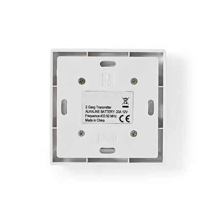 Nedis RF Dual Wall Switch | 433 MHz Remote Operation