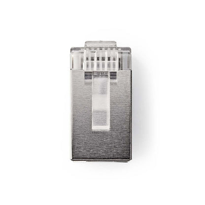 Nedis RJ45 Connector | Male | Stranded STP CAT5 | Straight | Gold Plated | 10 pcs | PVC | Transparent | Box