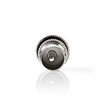 Nedis IEC (Coax) Connector | Straight | Male | Nickel Plated | 75 Ohm | Screw | Cable input diameter: 7.0 mm | Metal | Silver | 2 pcs | Box