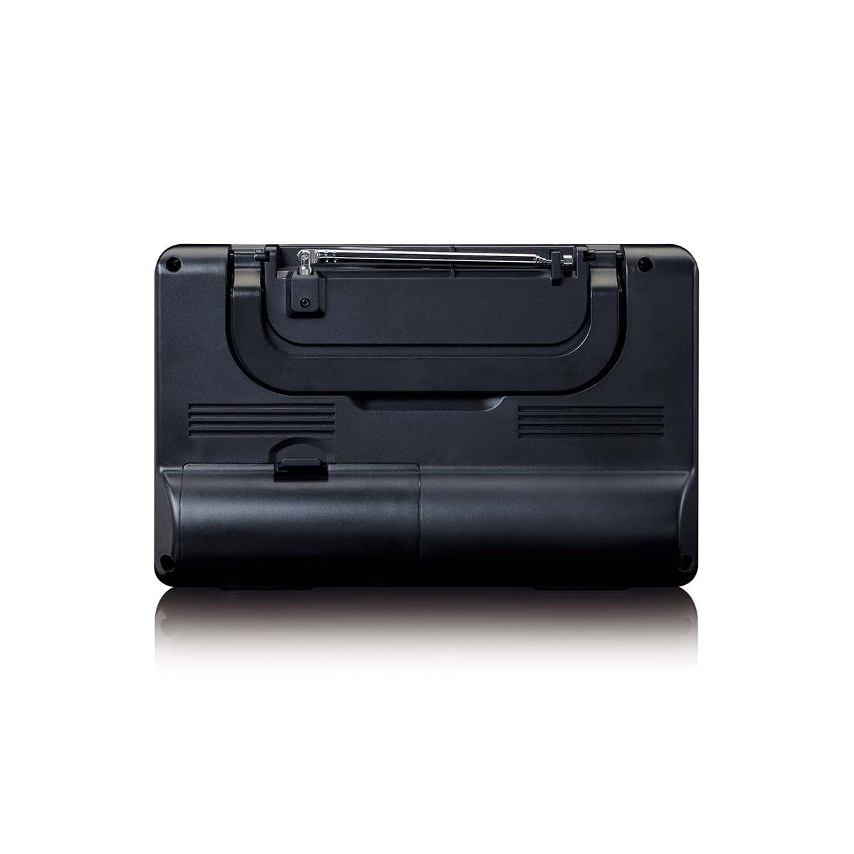 Lenco MPR-035BK | Compact Portable FM Radio with LCD Screen Black