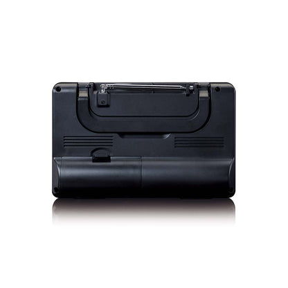 Lenco MPR-035BK | Compact Portable FM Radio with LCD Screen Black