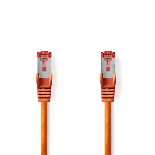 Nedis CAT6 Network Cable | RJ45 Male | RJ45 Male | S/FTP | 0.15 m | Round | LSZH | Orange | Envelope