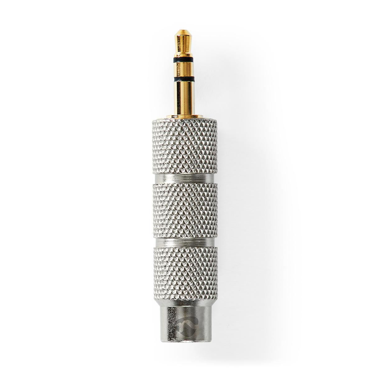 Nedis CATB22935GD | Stereo Audio Adapter | 3.5 mm Male | 6.35 mm Female | Gold Plated | Straight | Metal | Gold / Metal | 1 pcs | Cover Window Box