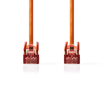 Nedis CAT6 Network Cable | RJ45 Male | RJ45 Male | S/FTP | 5.00 m | Round | LSZH | Orange | Label