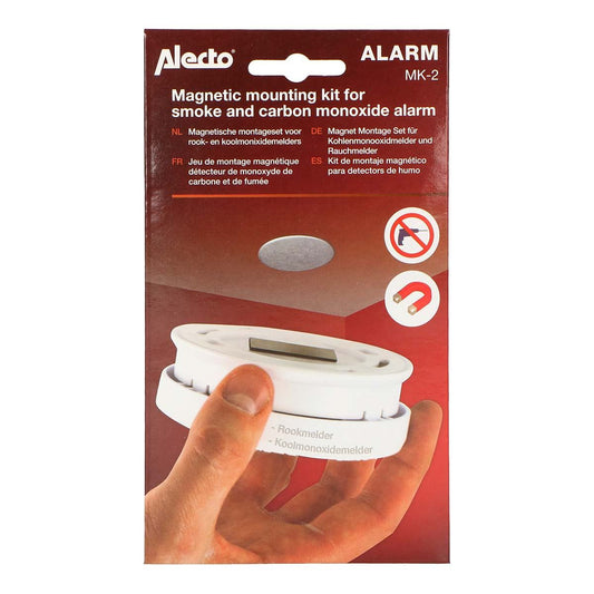 Alecto MK-2 Magnetic Mounting Kit for Smoke Detectors and Carbon Monoxide Alarms