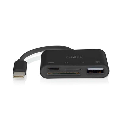 Nedis USB Hub | 1x USB-C™ | 1x USB A / 1x USB-C™ | 4 port(s) | USB 2.0 | USB Powered | SD & MicroSD
