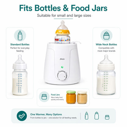 Alecto Baby Bottle Warmer | White