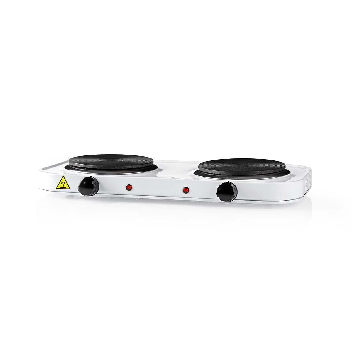 Nedis Electric Cooking Plates | Cooking zones: 2 | 2000 W | Overheating protection | White