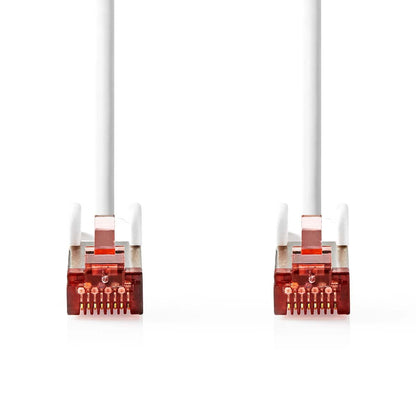 Nedis CAT6 Network Cable | RJ45 Male | RJ45 Male | S/FTP | 0.15 m | Round | LSZH | White | Label