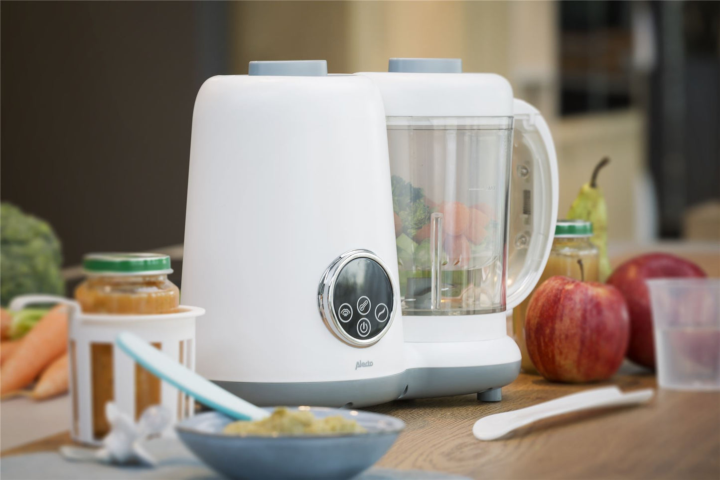 Alecto BFP-66 | 5-in-1 Healthy Baby Food Belnder Maker | White