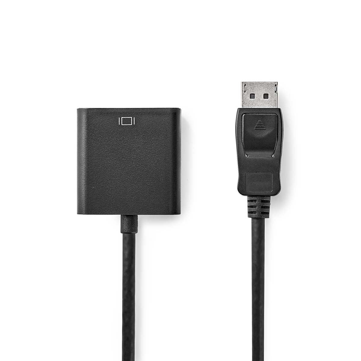 Nedis DisplayPort Adapter | DisplayPort Male | DVI-D 24+1-Pin Female | 1080p@60Hz | Nickel Plated | Straight | 0.20 m | Round | PVC | ABS | Black | Box