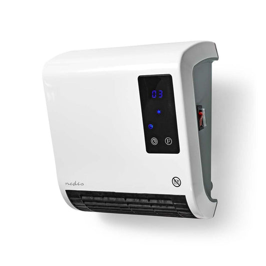 Nedis Bathroom Heater | 2000 W | Adjustable thermostat | 2 Heat Modes | IP22 | Remote control | White