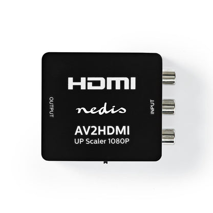 Nedis HDMI™ Converter | 3x RCA Female | HDMI™ Output | 1-way | 1080p | 1.65 Gbps | ABS | Anthracite