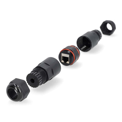 Nedis Network Coupler | Outdoor | CAT6 | Shielded | RJ45 Female | RJ45 Female | Straight | PVC | Box