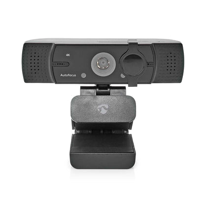 Nedis Webcam | Full HD@60fps / 4K@30fps | Auto Focus | Built-In Microphone | Black