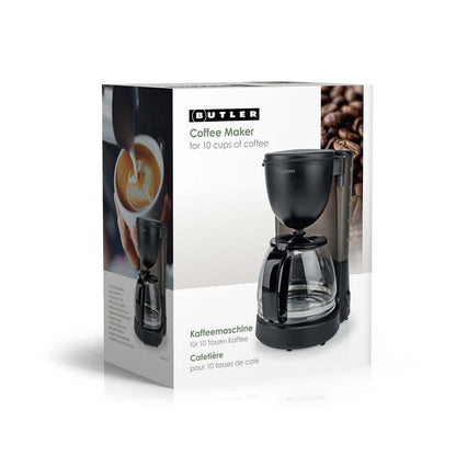 Butler Coffee Maker | 1.25 l | 750 W | 10 Cups | Keep-warm function | Auto shut-off | Black