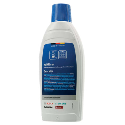 Bosch Liquid Descaler for Fully Automatic Coffee Machines - Coffee Makers - Kettles and Steam Ovens with Water Tank - 500 ml