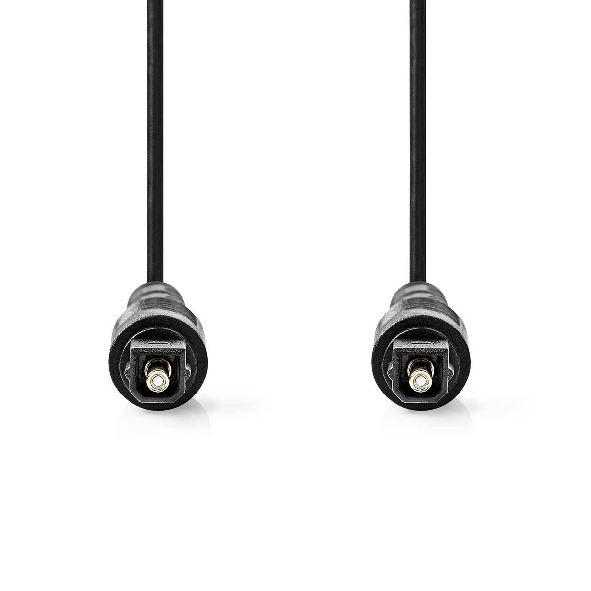 Nedis Optical Audio Cable | TosLink Male | TosLink Male | 2.00 m | Round | PVC | Black | Label