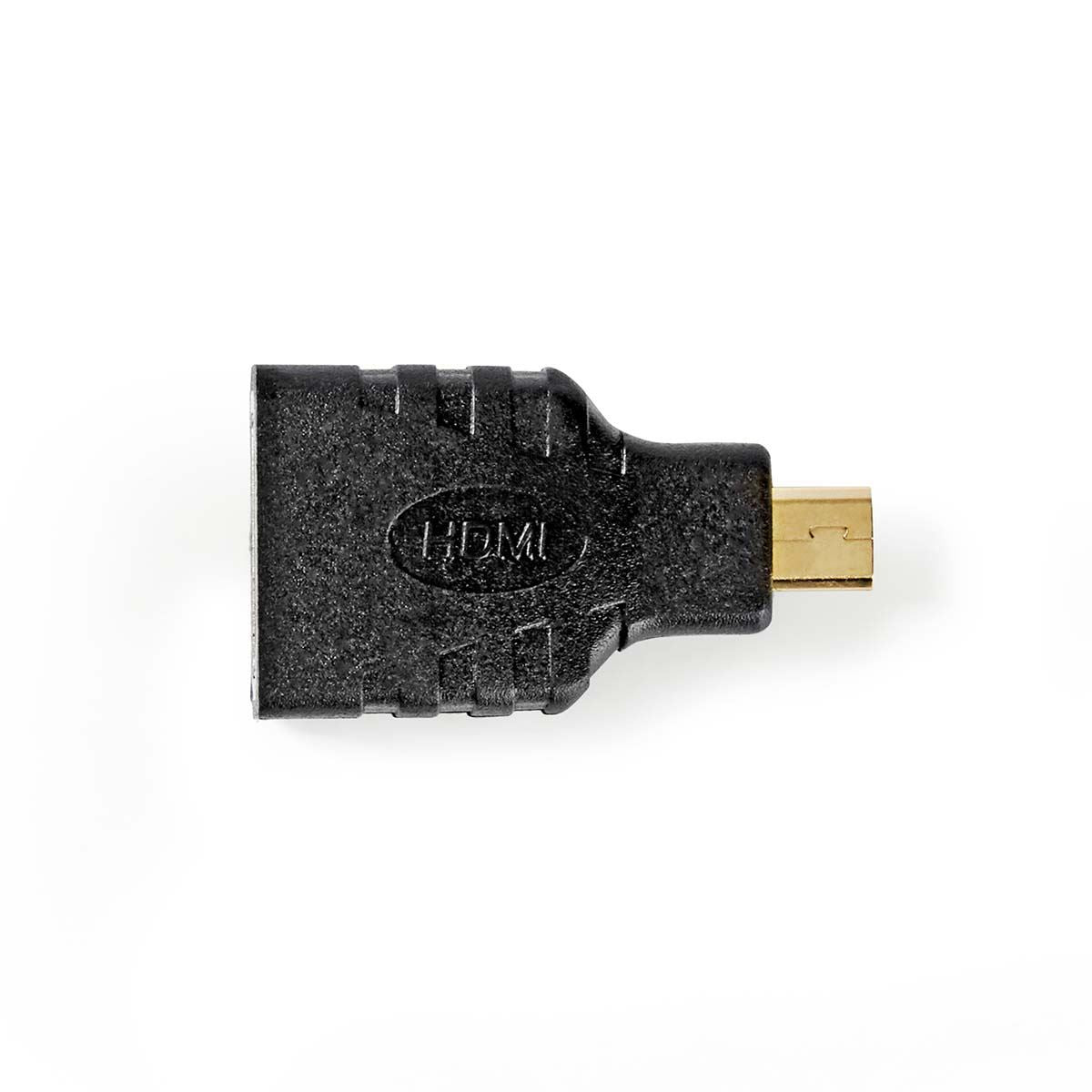 Nedis CVGB34907BK | HDMI™ Adapter | HDMI™ Micro Connector | HDMI™ Output | Gold Plated | Straight | ABS | Black | 1 pcs | Box