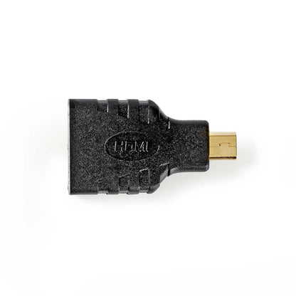 Nedis CVGB34907BK | HDMI™ Adapter | HDMI™ Micro Connector | HDMI™ Output | Gold Plated | Straight | ABS | Black | 1 pcs | Box
