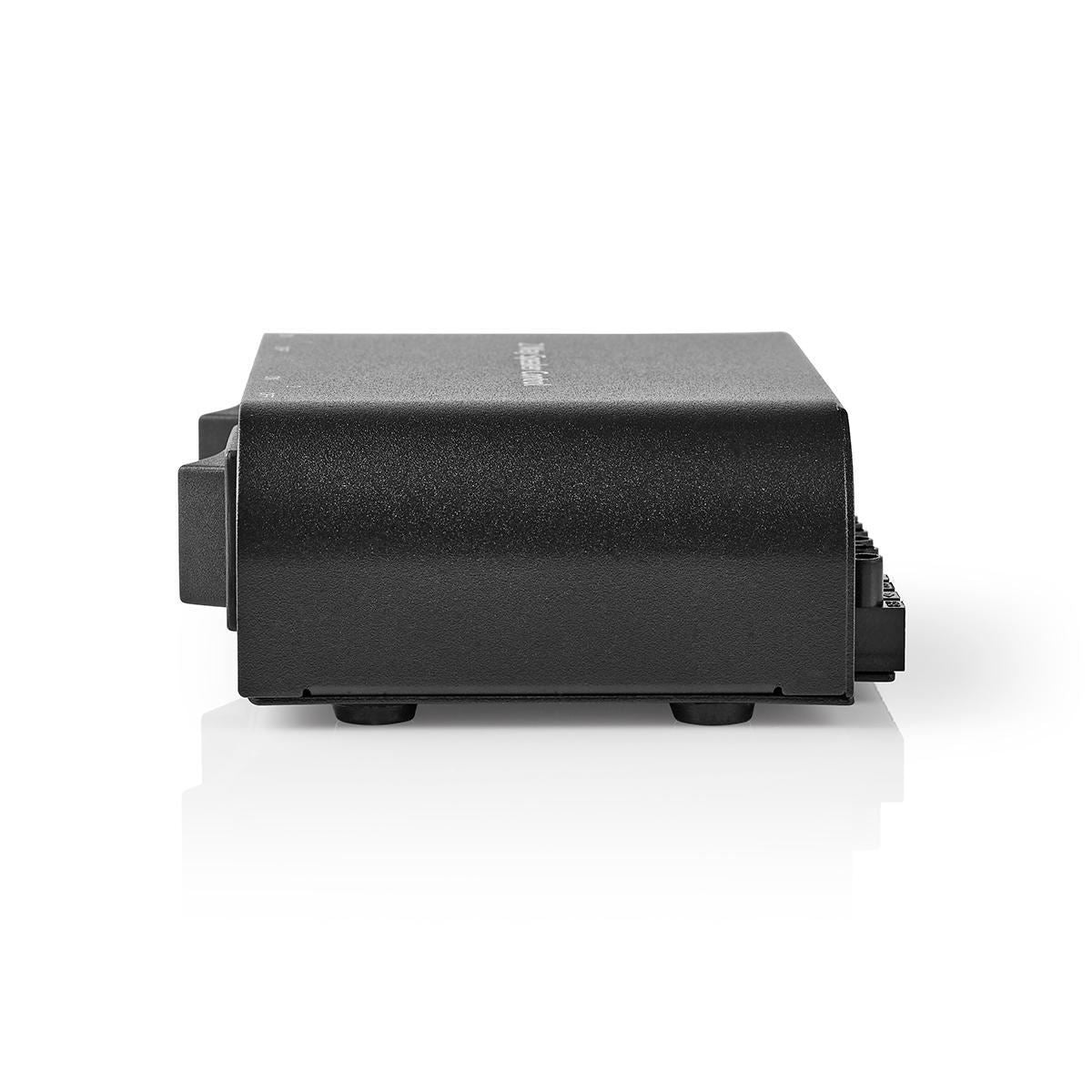 Nedis Speaker Control Switchbox | 2 port(s) | Terminal Screws | Speaker impedance: 4-16 Ohm | Maximum load per channel: 150 W | Aluminium | Black