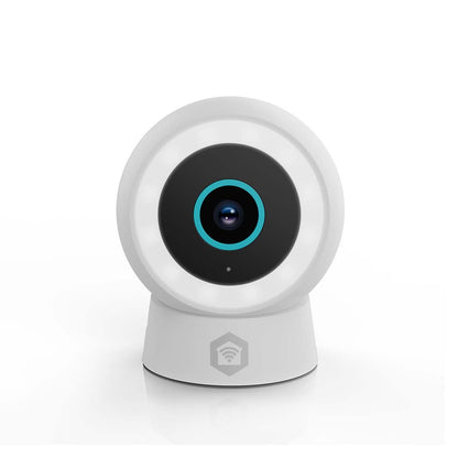 Nedis SmartLife Outdoor Camera | Wi-Fi | Spotlight | 3MP Full HD 1296p | IP65 | Cloud Storage (optional) / microSD (not included) / Onvif | 5 V DC | With motion sensor | Night vision | White