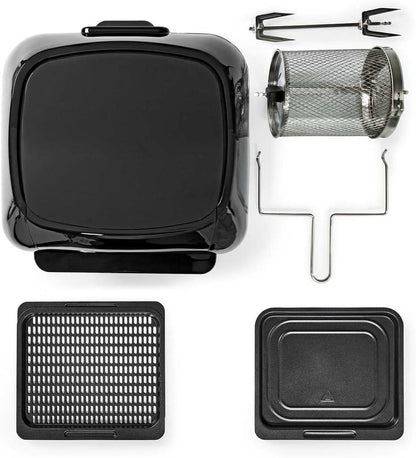 Nedis Hot Air Fryer | 12 l | Timer: 60 min | Number of preset programs: 9 | Digital | Black