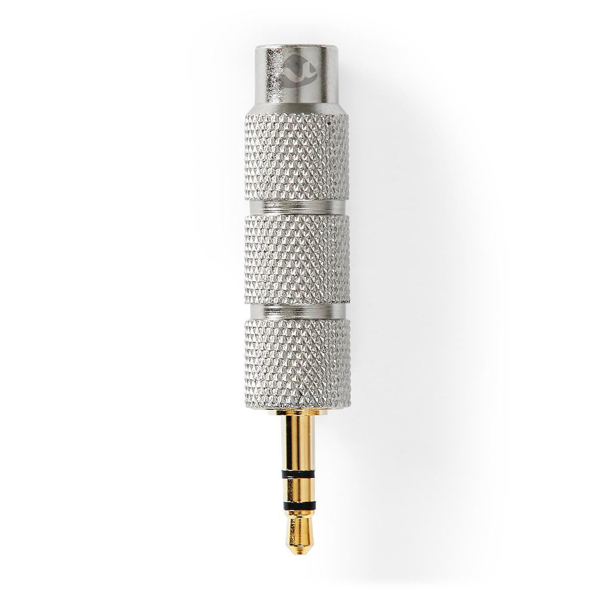 Nedis CATB22935GD | Stereo Audio Adapter | 3.5 mm Male | 6.35 mm Female | Gold Plated | Straight | Metal | Gold / Metal | 1 pcs | Cover Window Box