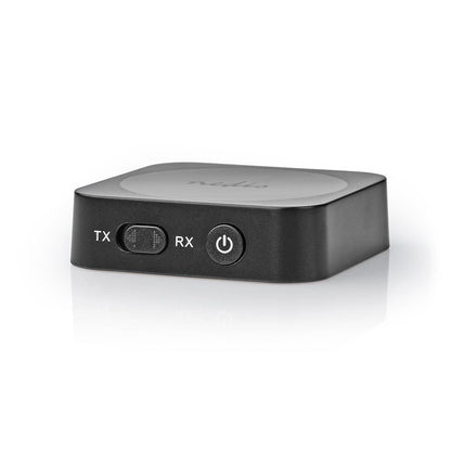 Nedis Bluetooth® Transmitter Receiver | Connection input: 1x AUX | Connection output: 1x AUX | SBC | Up to 1 Device | Maximum battery play time: 6 hrs | Black