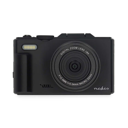 Nedis PCAM2570BK | Digital Photo Camera | Flip Screen | 75 MPixel | 5K@15fps | 16 MP | Black