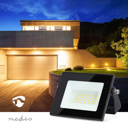 Nedis LED Floodlight | 4000 K | Rated luminous flux: 1620 lm | IP44 | Energy class: F | 220 - 240 V AC 50/60 Hz | 20 W