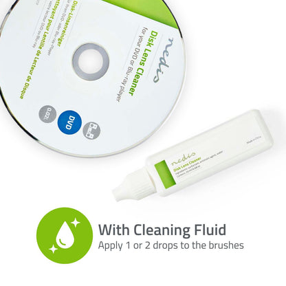 Nedis Disc Lens Cleaner | Cleaning Disc | 20 ml | BluRay Player / DVD-player