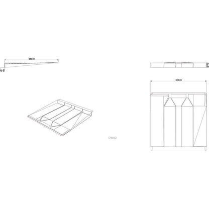 FoolProof Drip Tray Dishwasher 60 cm