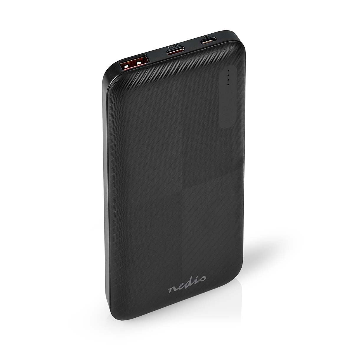 Nedis Powerbank | 10000 mAh | 1.5 / 2.0 / 3.0 A | Number of outputs: 2 | Output connection: 1x USB-A / 1x USB-C™ | Input connection: 1x Micro USB / 1x USB-C™ | PD2.0 18W | Lithium-Polymer