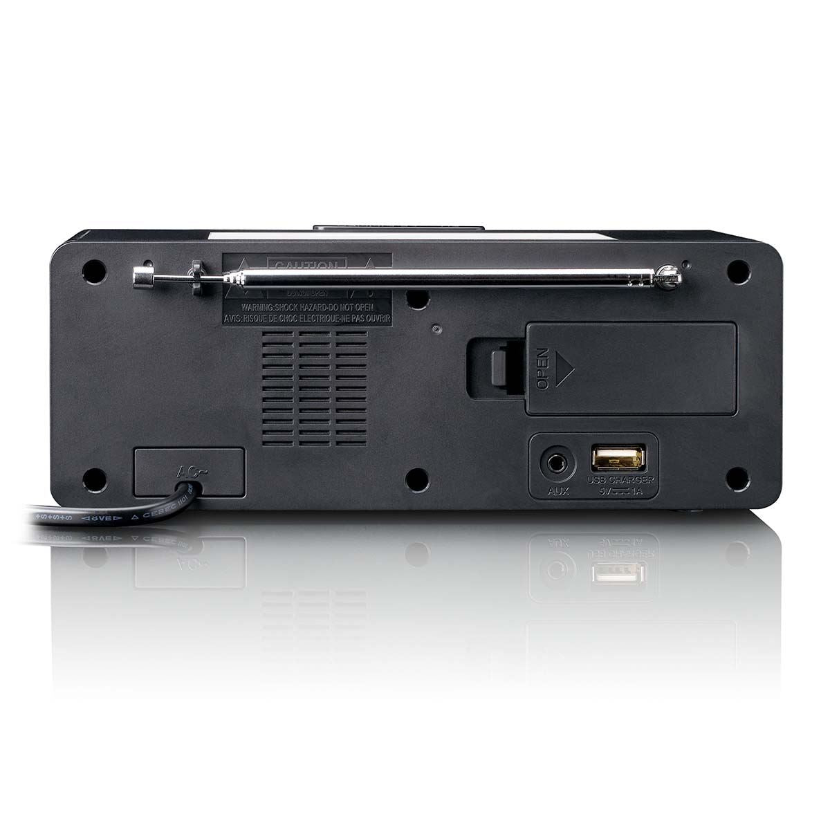 Lenco CR-540BK | FM Clock Radio | Night Light | Black