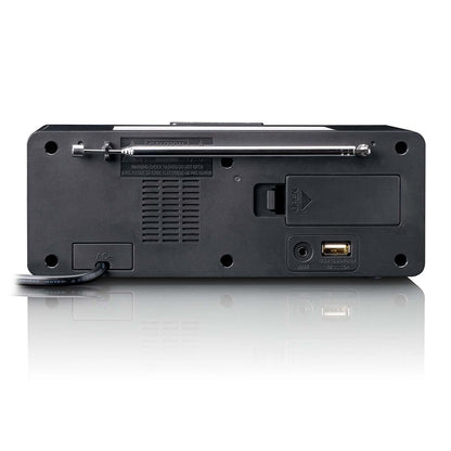 Lenco CR-540BK | FM Clock Radio | Night Light | Black