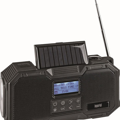 Imperial DABMAN OR 1 Robust DAB+ / FM / Bluetooth Outdoor Radio / Crank Radio Black