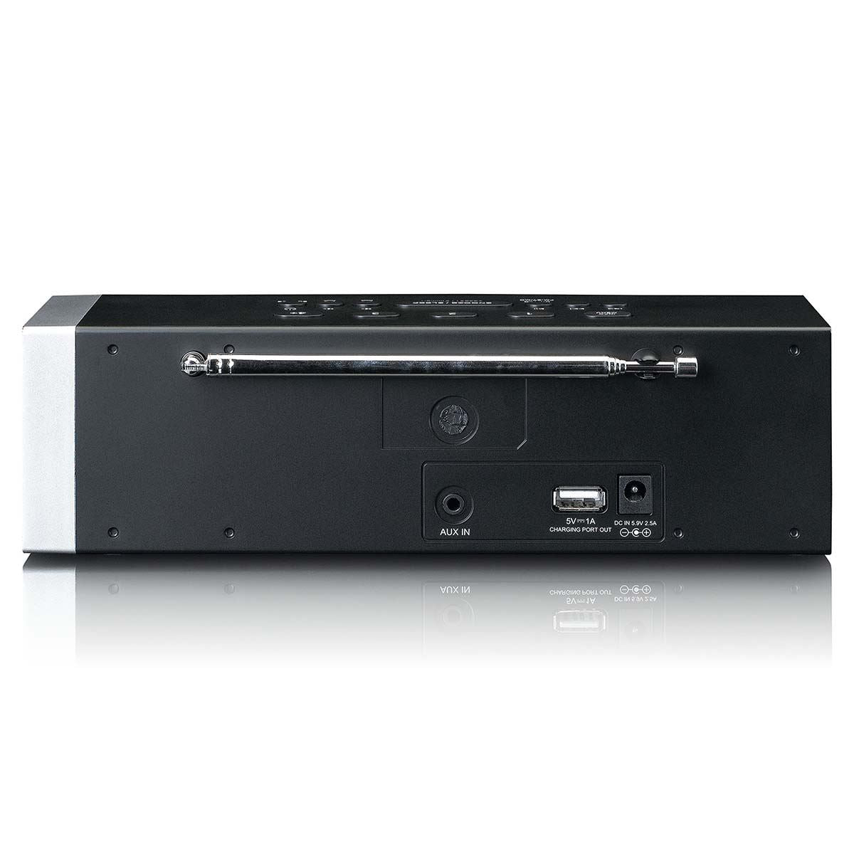 Lenco CR-640BK | DAB+ FM Clock Radio | USB | Bluetooth® Speaker | Black