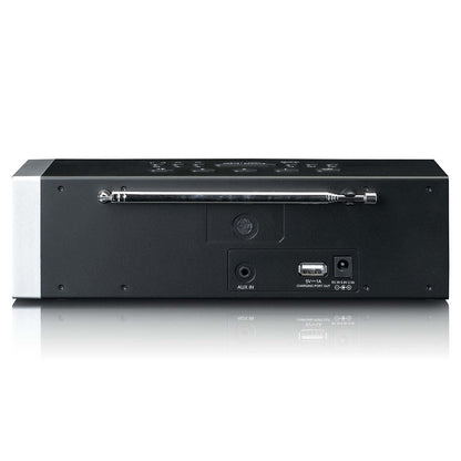 Lenco CR-640BK | DAB+ FM Clock Radio | USB | Bluetooth® Speaker | Black