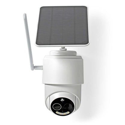 Nedis SmartLife Outdoor Camera | 4G | Full HD 1080p | Pan tilt | IP65 | Cloud Storage (optional) / microSD (not included) | 5 V DC | With motion sensor | Night vision | White