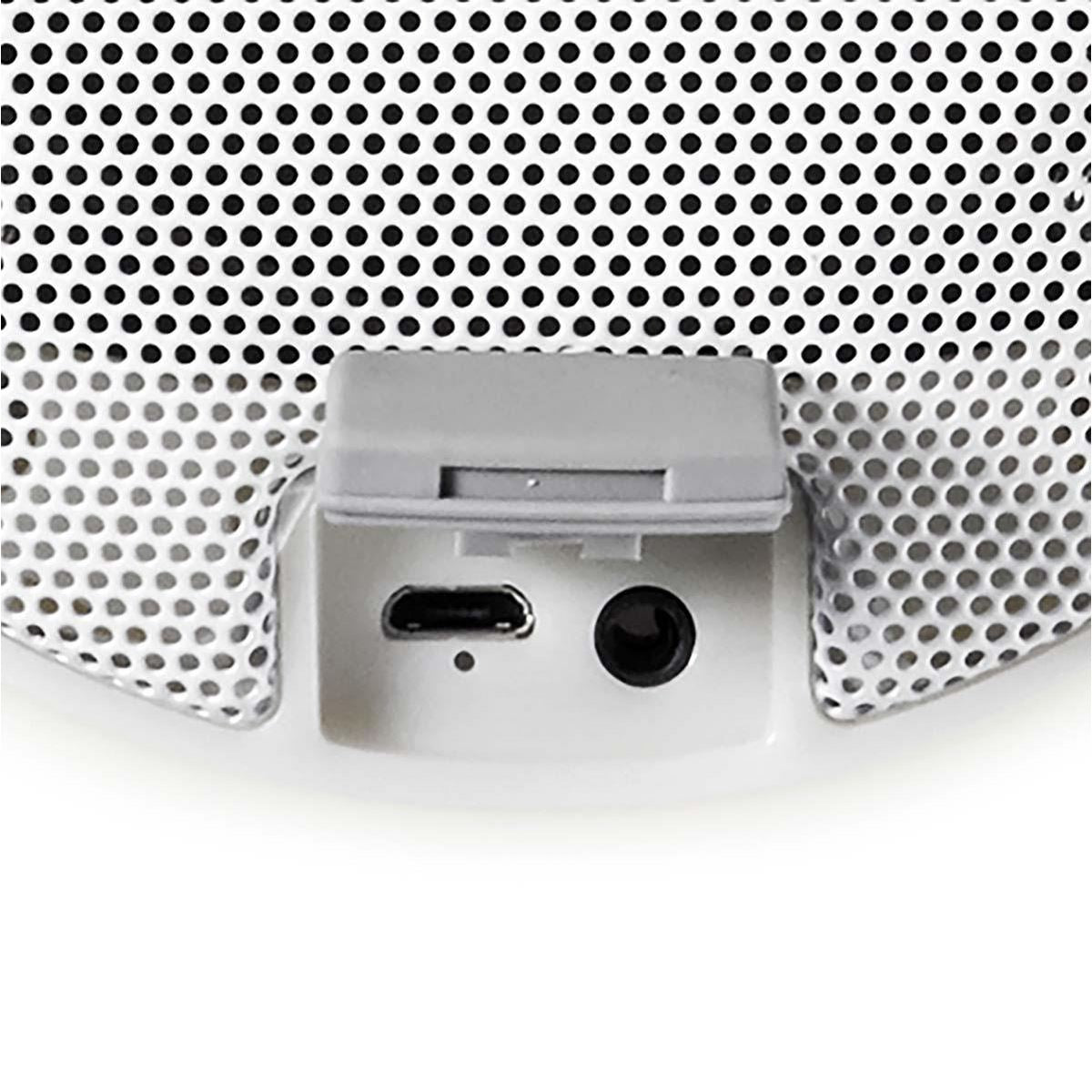 Nedis Bluetooth® Speaker with Mood Light | 6 hrs | Ambiance Design | 60 W | Mono | RGB / Warm White | IPX5 | Linkable | Grey / White