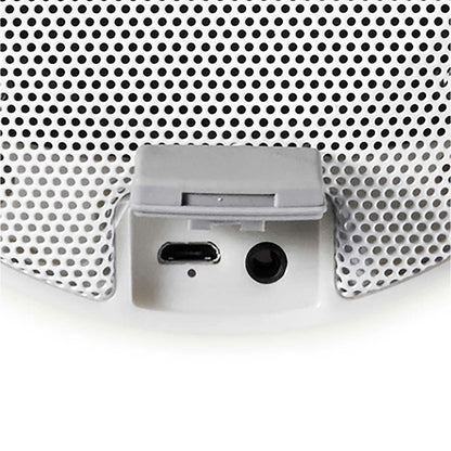 Nedis Bluetooth® Speaker with Mood Light | 6 hrs | Ambiance Design | 60 W | Mono | RGB / Warm White | IPX5 | Linkable | Grey / White