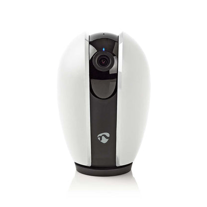 Nedis SmartLife Indoor Camera | Wi-Fi | Full HD 1080p | Pan tilt | Cloud Storage (optional) / microSD (not included) | With motion sensor | Night vision | Dark Grey / White