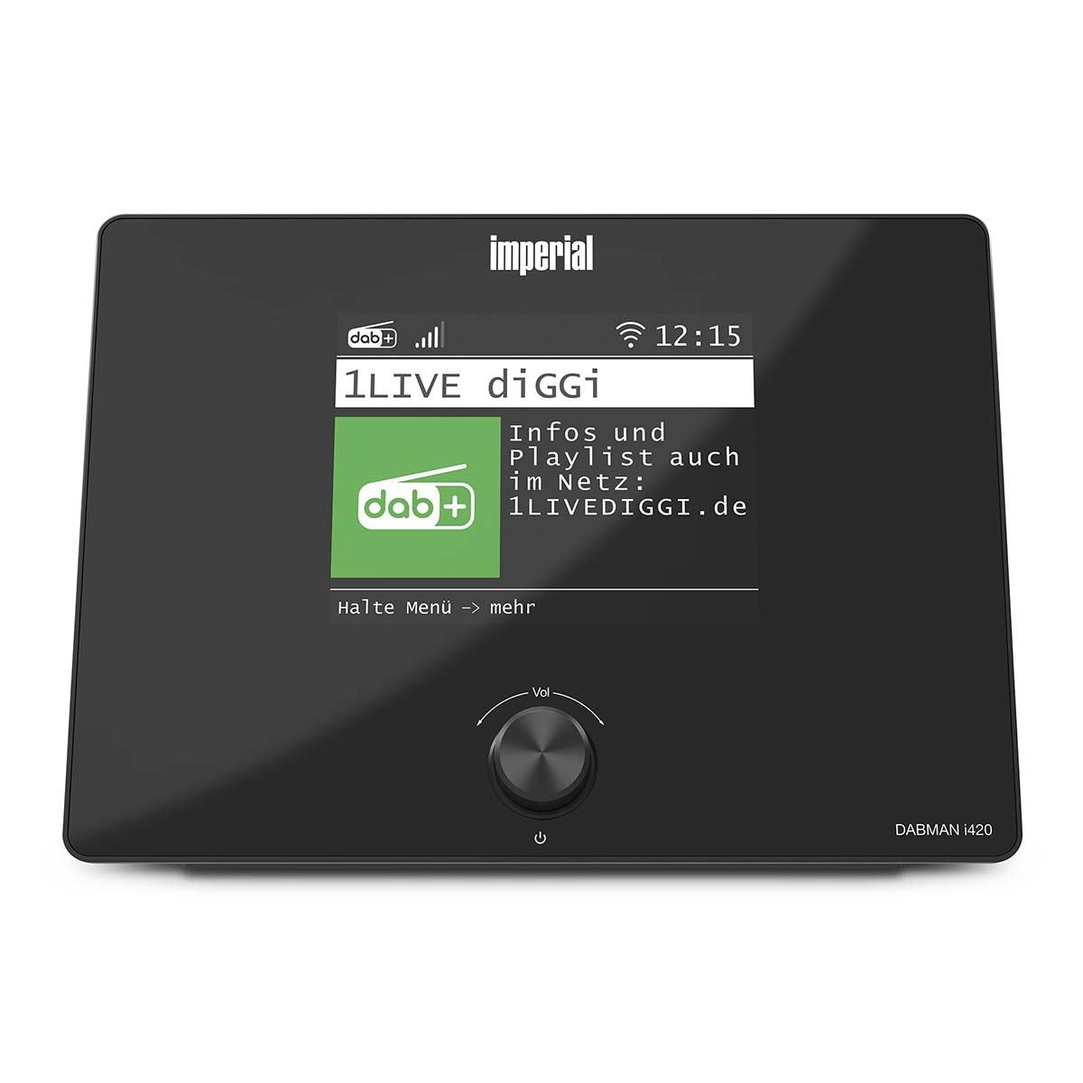 Imperial DABMANI420BK | Compact Hybrid Radio (Internet, DAB+, FM Hi-Fi tuner) with Bluetooth®